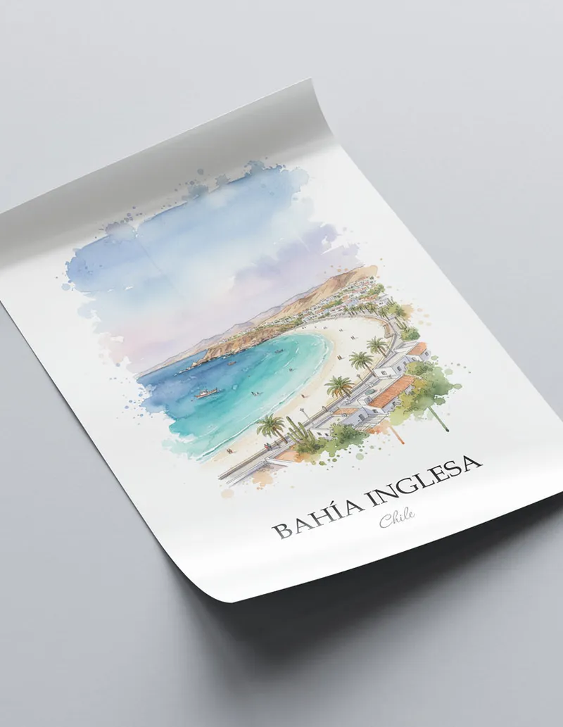 Chile Bahía Inglesa Poster - Image 2