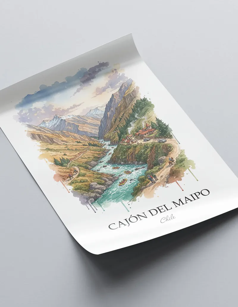 Chile Cajón del Maipo Poster - Image 2