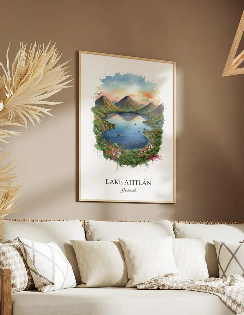 Guatemala Lake Atitlán Poster - Image 3