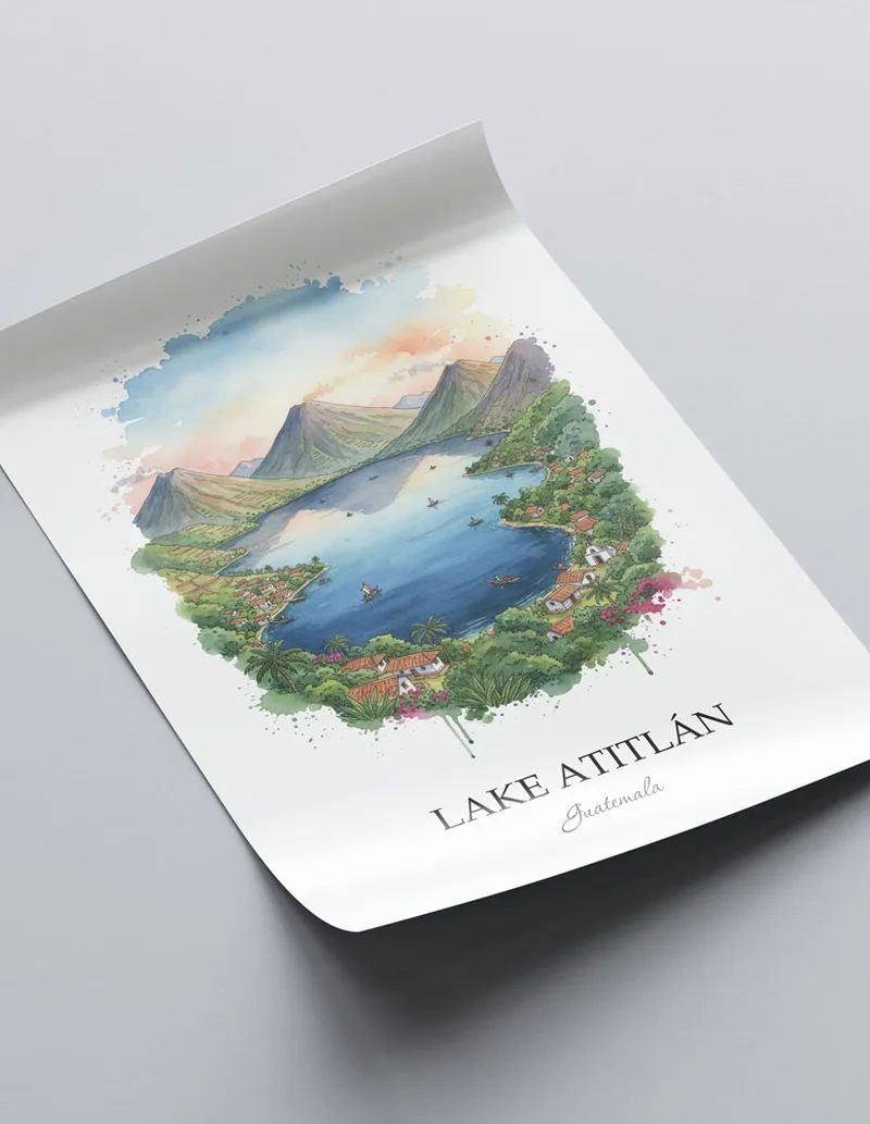 Guatemala Lake Atitlán Poster - Image 2