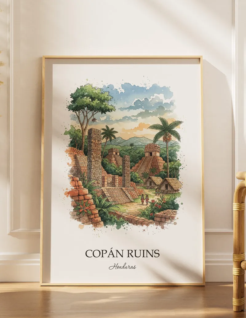 Honduras Copán Ruins Poster