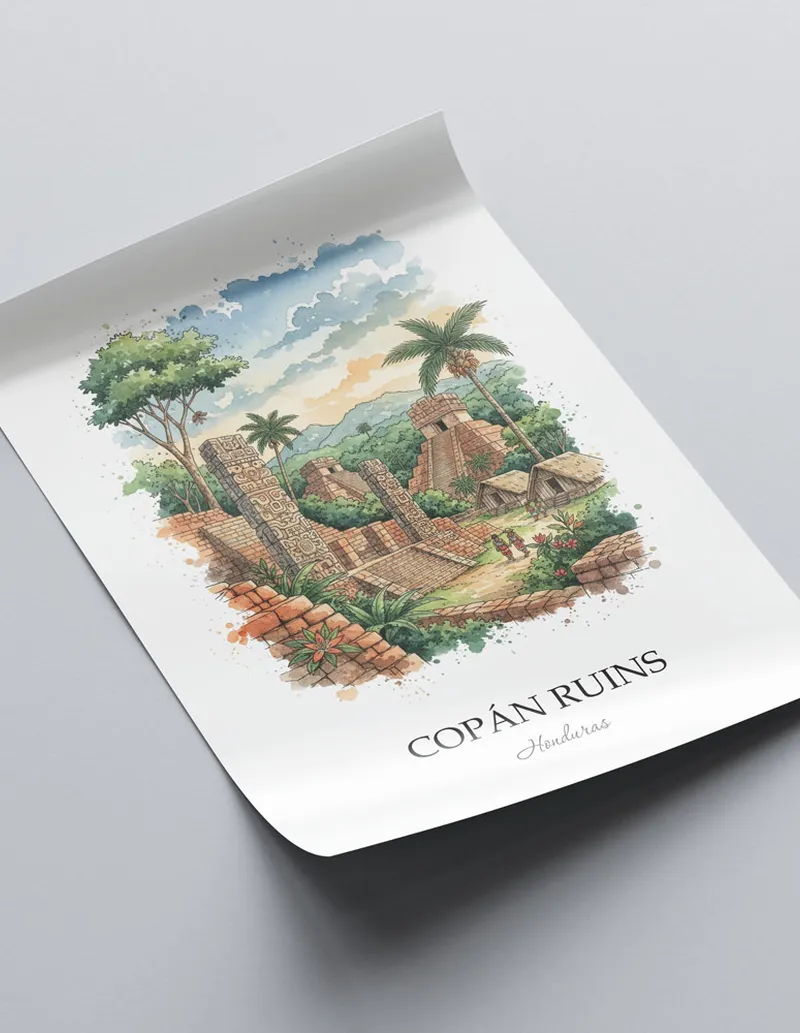 Honduras Copán Ruins Poster - Image 2