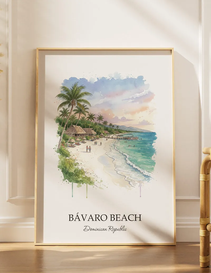Dominican Republic Bávaro Beach Poster