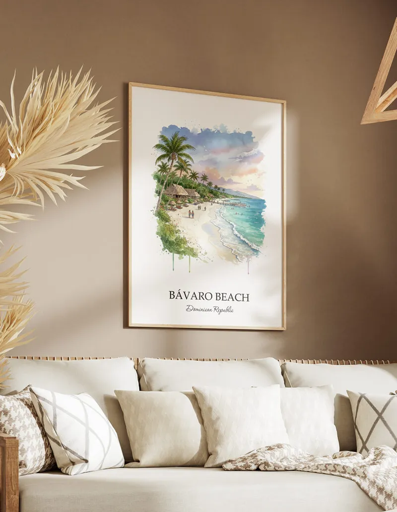 Dominican Republic Bávaro Beach Poster - Image 3