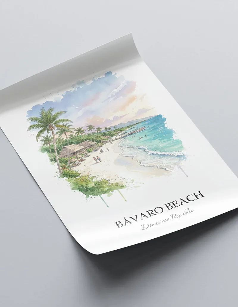 Dominican Republic Bávaro Beach Poster - Image 2