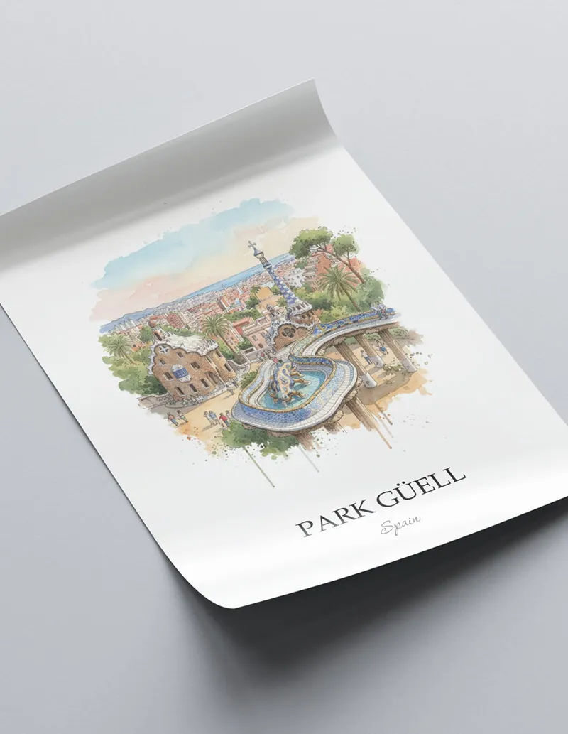 Spain Park Güell Poster - Image 2