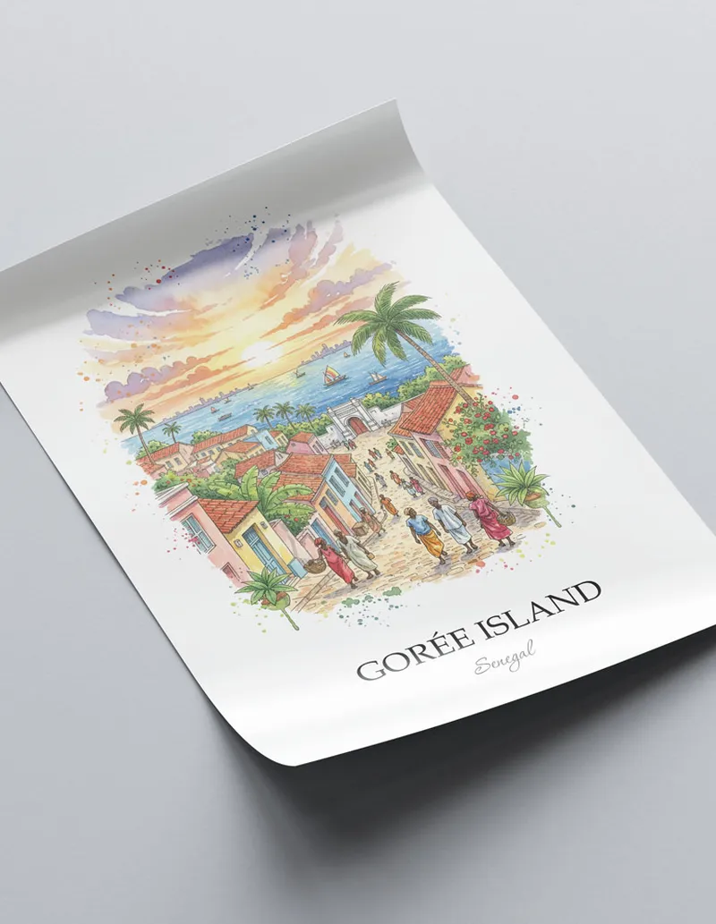Senegal Gorée Island Poster - Image 2