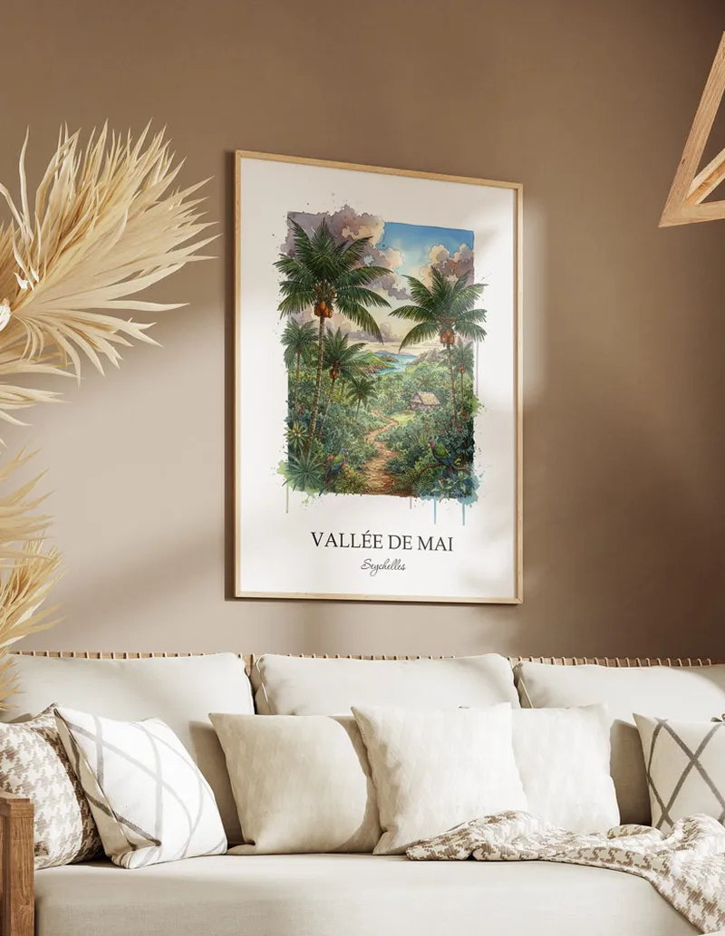 Seychelles Vallée de Mai Poster - Image 3