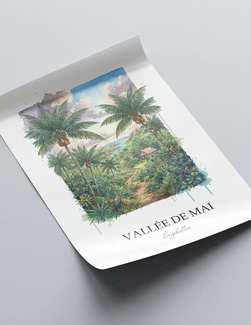 Seychelles Vallée de Mai Poster - Image 2