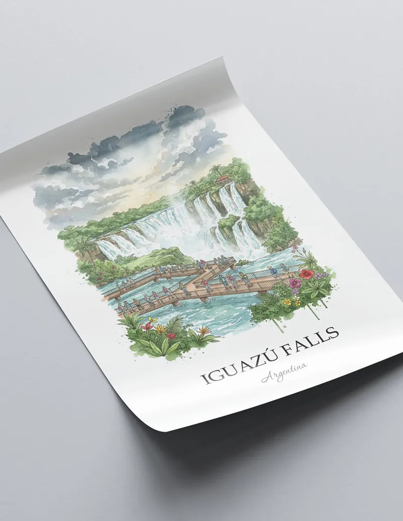 Argentina Iguazú Falls Poster - Image 2