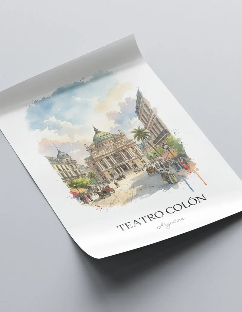 Argentina Teatro Colón Poster - Image 2